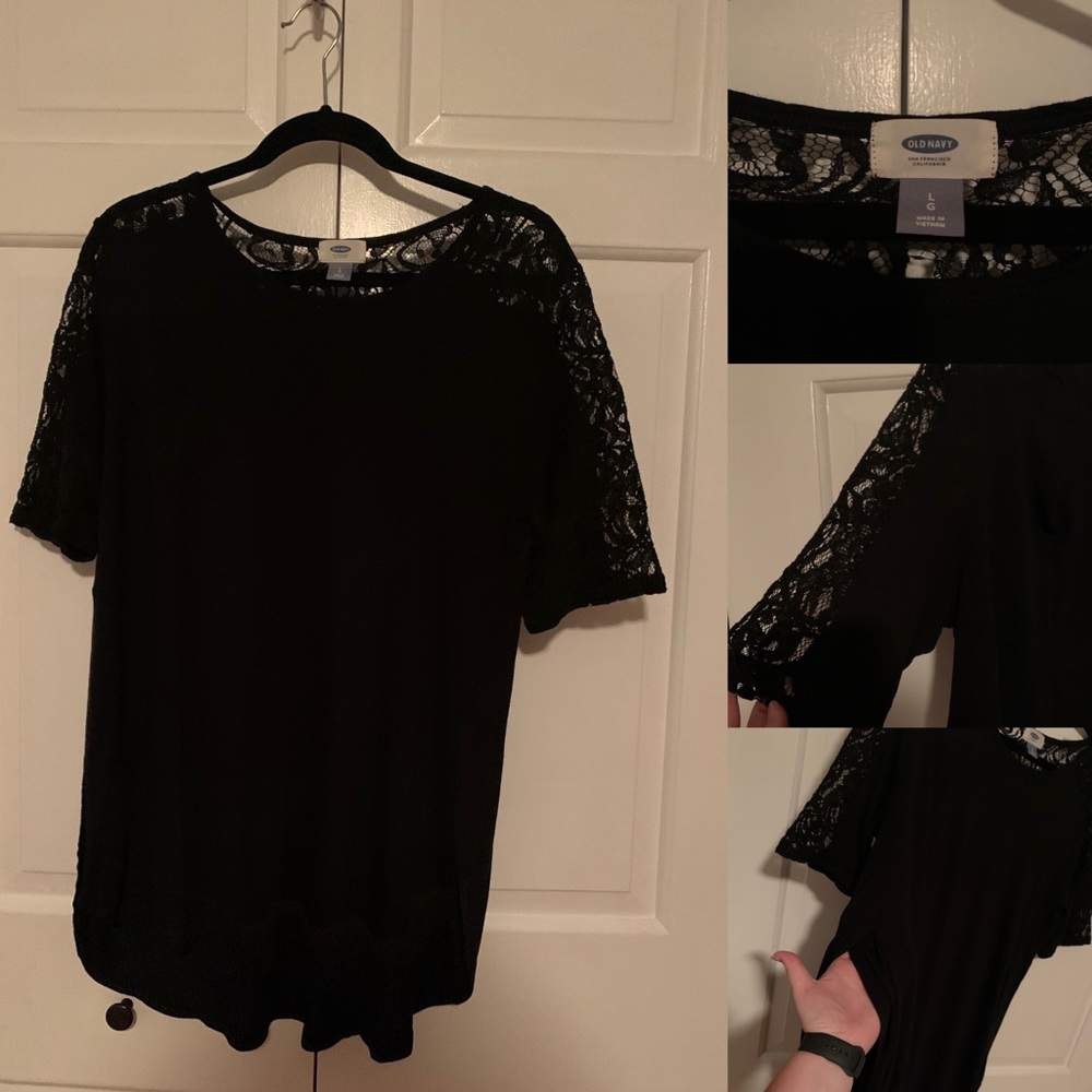 Black Old Navy Lace top